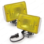 ไฟหรี่กันชนหน้า 2 ชิ้น เบ้าชุปโครเมี่ยม สีเหลือง สำหรับ Toyota Land Cruiser BJ LJ FZJ PZJ HZJ FJ70 FJ75 FJ73 ปี 1990-2006